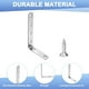 thumbnail image 2 of Soporte en L Uxcell, 4.93 x 2.96 x 0.75 Pulgadas, Soportes de Ángulo Recto de 90 Grados con Tornillos para Muebles/Estantes/Mesas [Plateado], 2 of 6