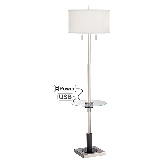 Pacific Coast Lighting Morris Floor, Floor Lamps With Attached Tray