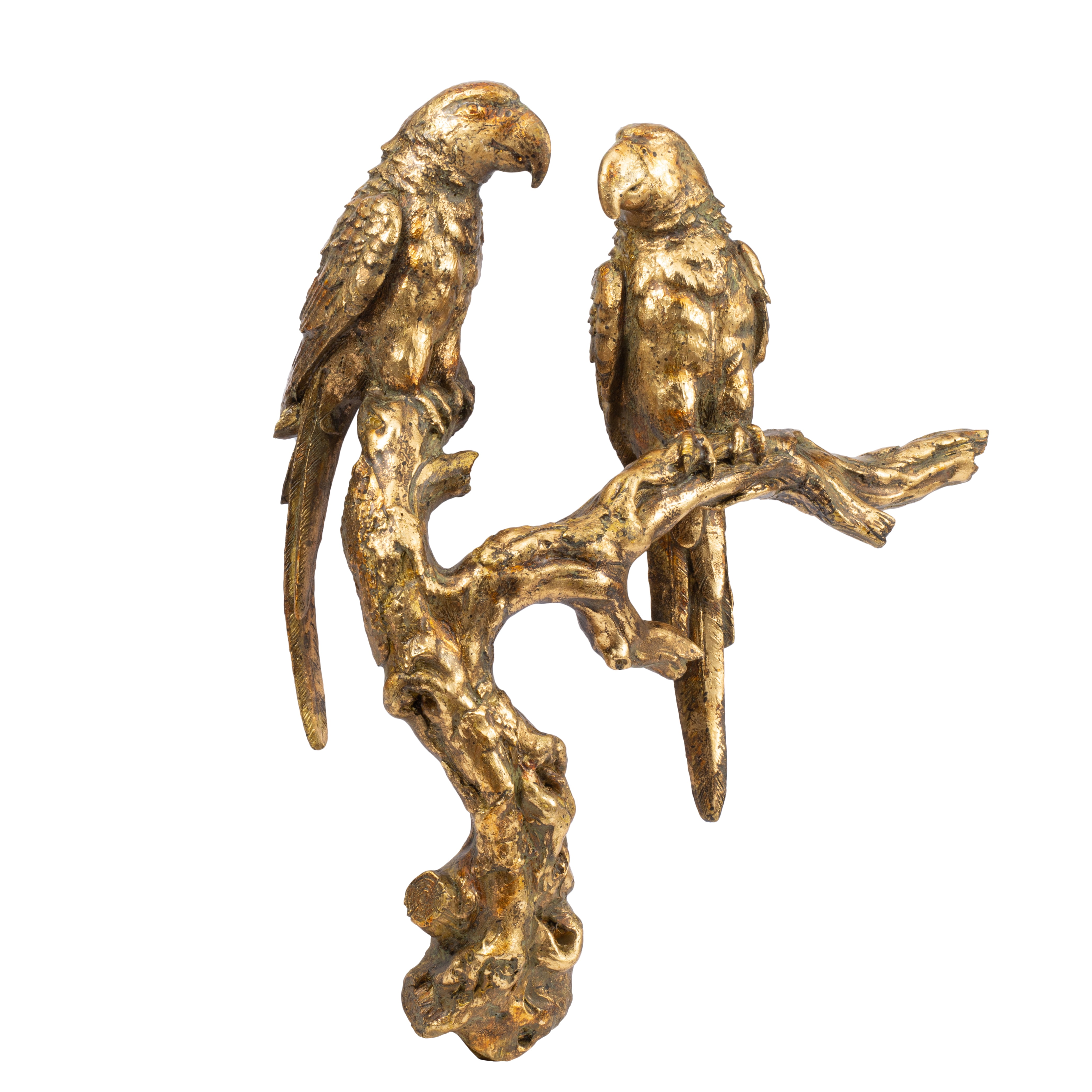 A & B Home Antique Gold Bird Sculpture
