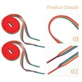 thumbnail image 3 of 2 Pairs Sneaker Shoelaces Polyester Shoe Straps Bright Rainbow Shoes Straps, 3 of 8