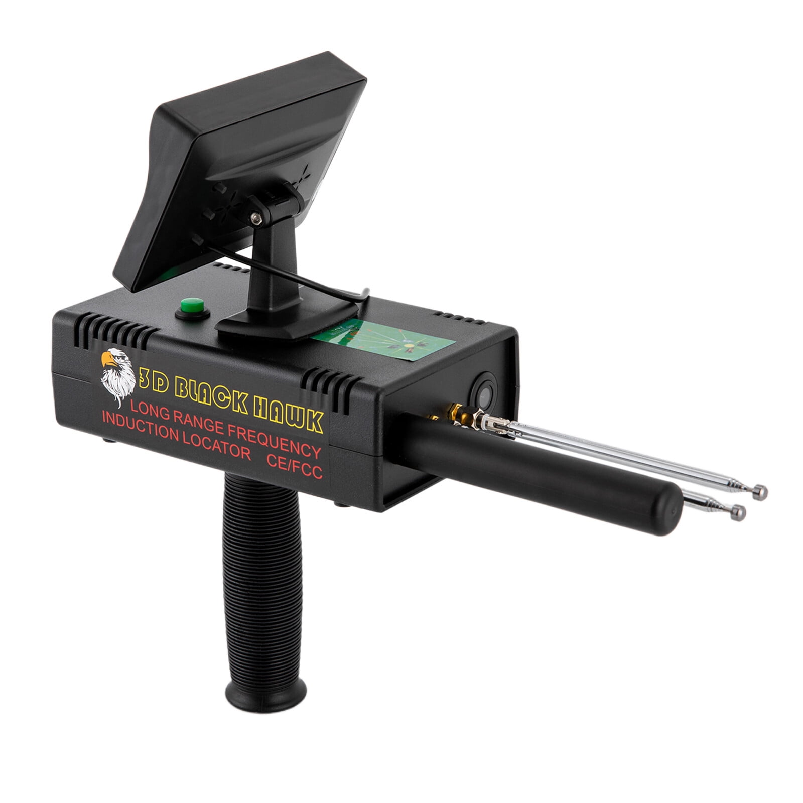 Metal Detector 98.4FT Range, Handheld Treasure Hunting Detector Metal Detector 3937ft Range, Underground Treasure Scanner with 3D LED Display for Gold Silver Copper Diamond (Style1)