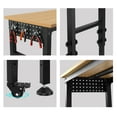 Adjustable Workbench, Rolling HeavyDuty Workstation With Power Outlets