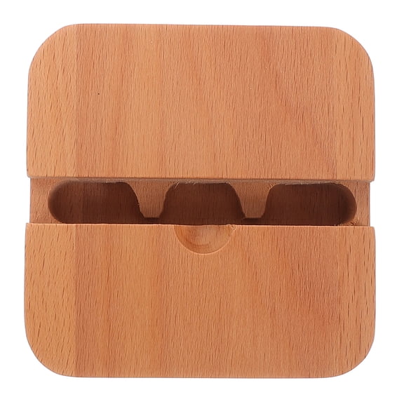SEWCHICS Wooden Phone Stand with Speaker Amplifier, Beige Mobile Holder for Outdoor Use, Sound Boosting, 1 Piece