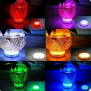 2 Packs Submersible LED Lights Remote Control Battery Powered, RGB Multi Color Changing Waterproof Light for Pool, Vase Base, Spa, Aquarium, Pond, Hot Tub, Decoration, Party