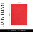 thumbnail image 3 of Superior Nora Cotton Absorbent Thick Terry Bathmat Set of 2, Red, 3 of 10