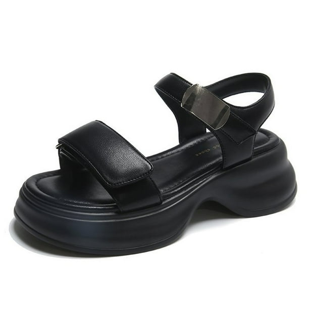 Sandalias Planas Cómodas Sandalias De Cuña De Suela Gruesa Sandalias De Playa De Verano para Mujer