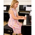 thumbnail image 5 of Aideaone Girls Dresses Sleeveless Summer Dress Bowknot Strap Stripe V Neck Sundress 3-10T, 5 of 7