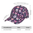 thumbnail image 2 of Sikiie cute Skull rainbow mushroom Unisex Vintage Washed Unstructured Baseball Cap Soft Cap Adjustable Unisex Baseball Hat Dad Hat, 2 of 6