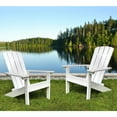 thumbnail image 3 of northbeam Lakeside Faux Wood Adirondack Chair, White, 3 of 5