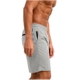 thumbnail image 6 of lcziwo Men Shorts with Pockets Twill Summer Holiday Elastic Waist Trunks Camping Fishing Outdoor Drawstring Dress Shorts Gray XL, 6 of 10
