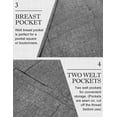 thumbnail image 5 of COOFANDY Mens Blazer Casual Fitted Sport Coats Western Summer Weeding Party Suit Jackets, 5 of 6
