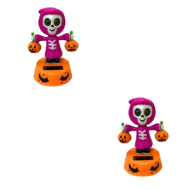 Matsuzay Decoración de dibujos animados de coche de escritorio de oficina de juguete de muñeca de calabaza de Halloween de baile con energía Solar Type6 NO6 Matsuzay CBP095465