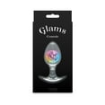 thumbnail image 3 of NS Novelties Cosmic Glams Silicone Glass Anal Plug, Medium, Rainbow, 3 of 5
