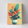 thumbnail image 4 of 16x24 inch Canvas Picture Paradise Bird Flower Potted Plant,Home Room Decor Study Accessory,Indoor Bathroom,Office,Lounge Painting Wall Art Decor Poster,Gift For Flower & Potted Plant Lovers, 4 of 6