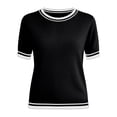 thumbnail image 5 of jiaxiM Short Sleeve Sweater for Women Light-Weight Crew Neck Summer Tops Dressy Casual Women's Clothes 2026, S-XXL, 5 of 5