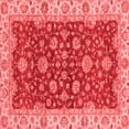 thumbnail image 1 of Ahgly Company Machine Washable Indoor Square Oriental Red Traditional Area Rugs, 7' Square, 1 of 4