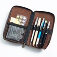 thumbnail image 5 of 1 2 3 Slots Watch Roll Travel Case Chic Portable Vintage Leather Display Watch Storage Box with Slid in Out Watch Organizers, 5 of 5