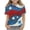 Red, variant on Fengactive Kids Girls Boys 4th of July Independence Day Short Sleeve T Shirt Size 3T-14T Cute Print Casual Top