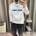 thumbnail image 4 of Sudadera con cuello redondo y cuello redondo sin capucha para hombre, ropa para hombre, sudaderas negras para hombre, estilo vintage de los años 90, holgadas, sencillas y cálidas, sin marca, emo, 4 of 5