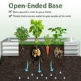 thumbnail image 4 of Topbuy 6FT x 3FT x 3FT Galvanized Raised Garden Bed with Greenhouse Bottomless Flower Bed with Clear Cover Outdoor Planter Box Kit, 4 of 10