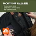 thumbnail image 6 of Ozark Trail Asheville Dual-Carry Backpack 22 Liter, Black, Polyester, Adult, Teen, Unisex, 6 of 16