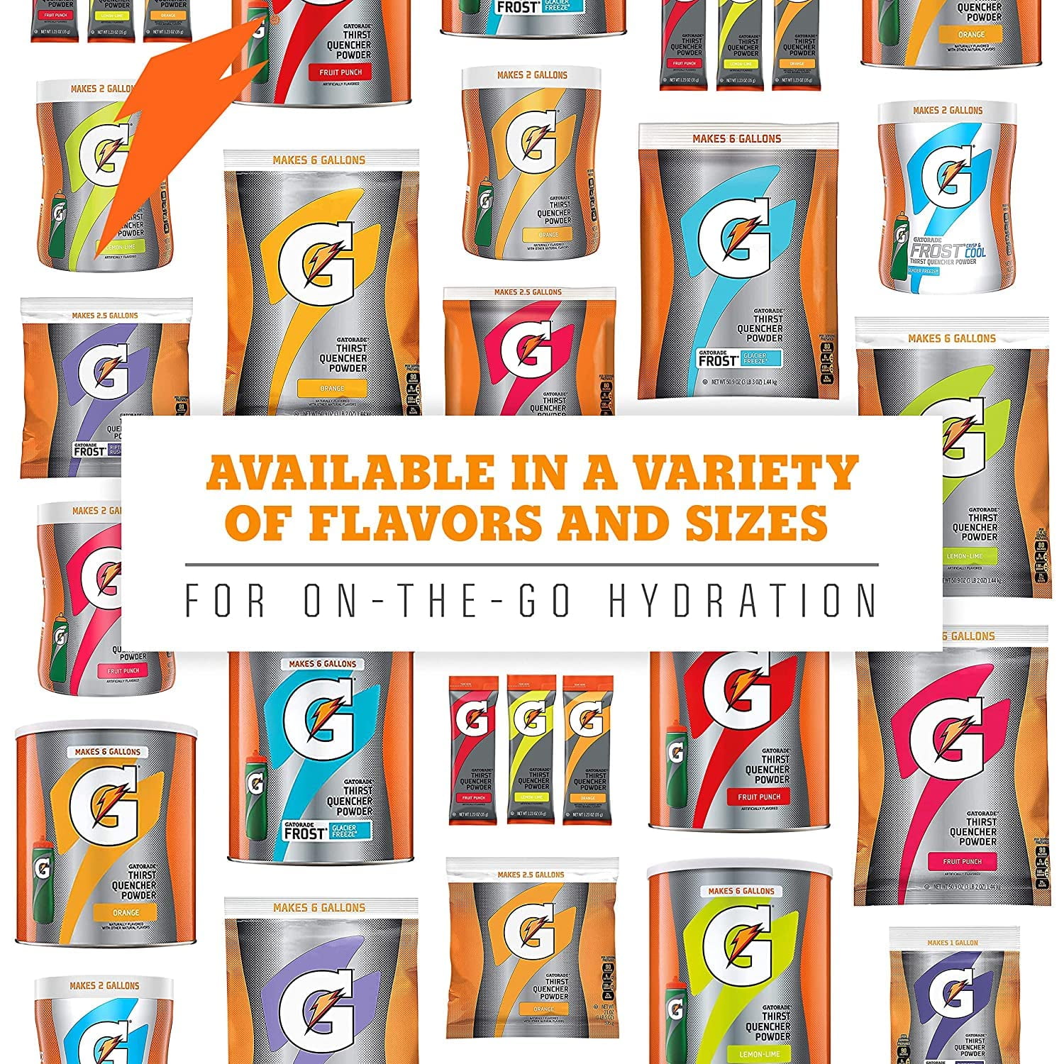 Gatorade Thirst Quencher Orange Sports Drink Mix Powder, 76.5 oz Canister