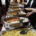 thumbnail image 5 of GPED 10 Pieces Stainless Steel Serving Utensils, Large Serving Utensils Set for Partie, Include 8.7" Pie Cake Server, 8.7" Serving Spoons, 8.7" Slotted Spoons, and 9.4" Tongs (Black), 5 of 7