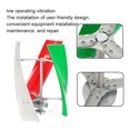 thumbnail image 3 of Vertical Axes 3 Blade Maglev Wind Turbine Generator 100W 3 Phase AC Permanent  Main Drive Shaft White Red Green, 3 of 8