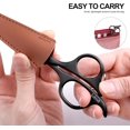 thumbnail image 2 of 4.7-inch small nose hair scissors (black), round-headed scissors, for trimming facial hair, beards, ear hair, eyebrows, bathroom, Moustache Trimming，personal care and beauty, 2 of 4
