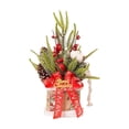 thumbnail image 2 of Xihbxyly Mini Adorno para Árbol de Navidad, Decoración Navideña con Agujas de Pino, Bayas y Piñas, Ambiente Festivo Vibrante, Decoración de Escritorio o Comercial, Tamaño 37 X 20 Cm, 2 of 6