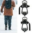 thumbnail image 2 of Deago Crampons Ice Cleats Traction Snow Grips for Boots Shoes 11 Non-Slip Spikes Safe Silicone Protect for Hiking Fishing Walking Climbing Women Men, 2 of 10