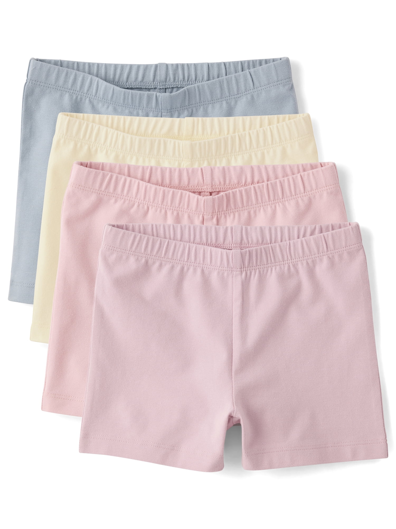 The Children's Place Girls Pull On Everyday Cartwheel Shorts, 4-Pack, Sizes XS-XXL