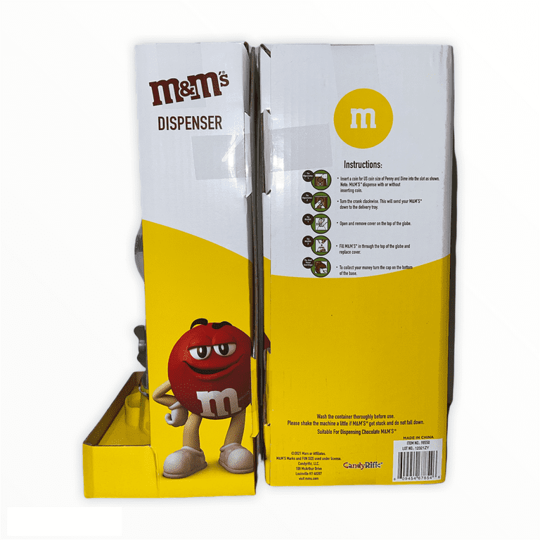 M&M Candy Dispenser with 1 .lb of MMs | American Gumball Mac