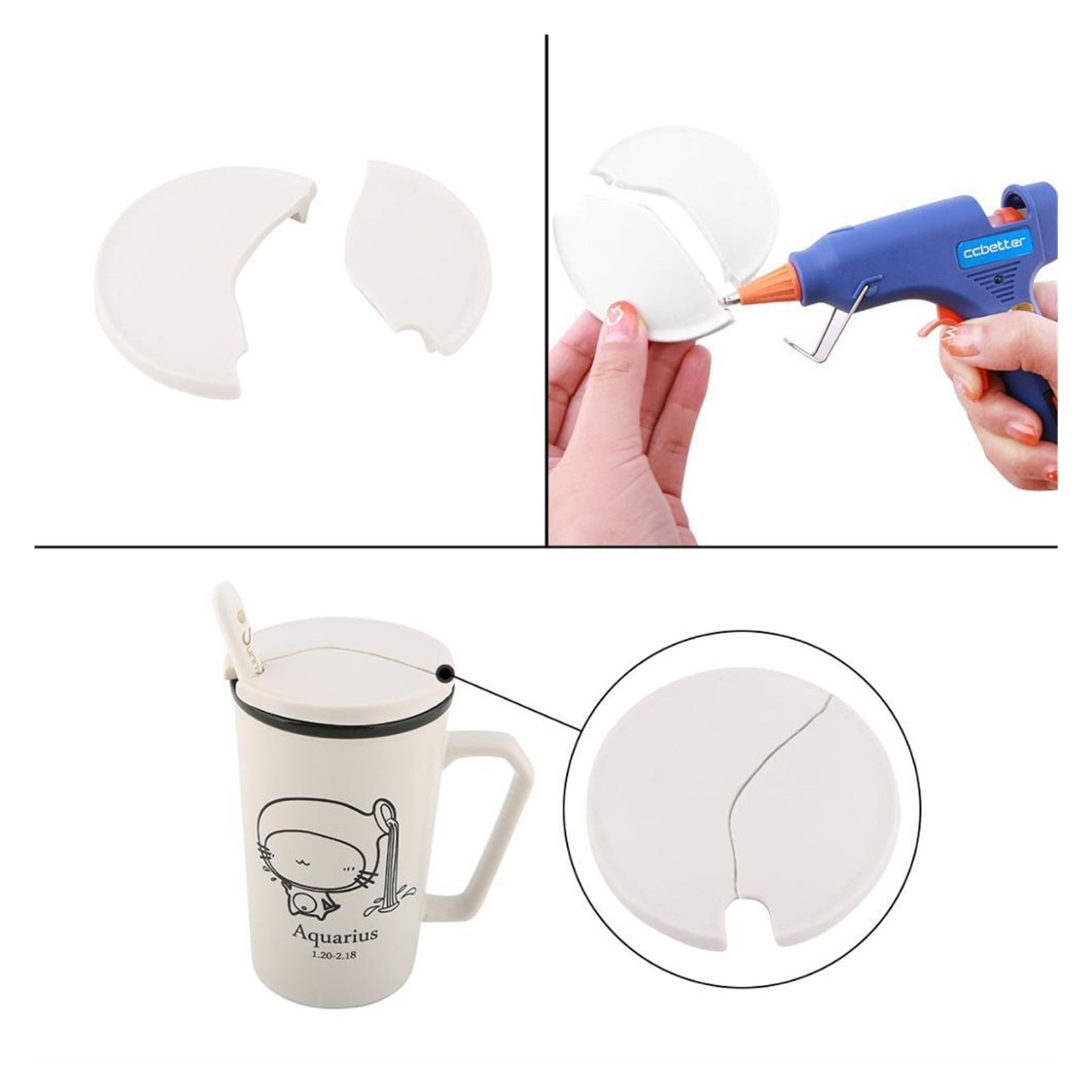 Mini Hot Glue Gun 30W High Temperature Glue Gun for DIY Crafts, Projects, Fast Home Repairs Creative Arts, with 6pcs Glue Sticks ,Effortless Crafting