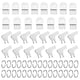 thumbnail image 1 of 30pcs Hand Towel Dispenser Key,Toilet Tissue Paper Key Plastic Holder Replacement with 30 Key Rings Parts, 1 of 5