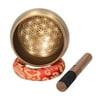 Hammered Tibetan Singing Bowl Set Traditional Design for Calming Mindfulness