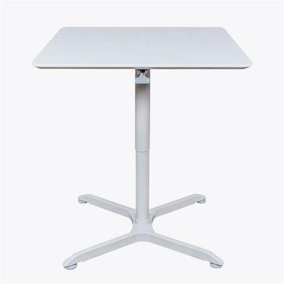 32 in. Pneumatic Height Adjustable Square Cafe Table