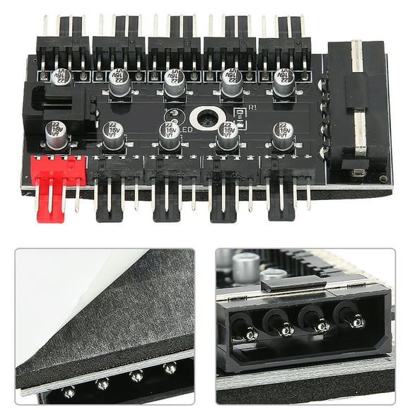Computer Hub RegulatorPC Chassis Fan Hub CPU Cooling Hub PC Chassis Fan Hub Modern Innovation