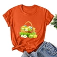 thumbnail image 1 of Pntutb Hauts Grande Taille Liquidation Pâques T-Shirt Décontracté Imprimé Manches Courtes Femme Haut Manches Courtes Col Rond Hauts/chemises Rollbacks, 1 of 3