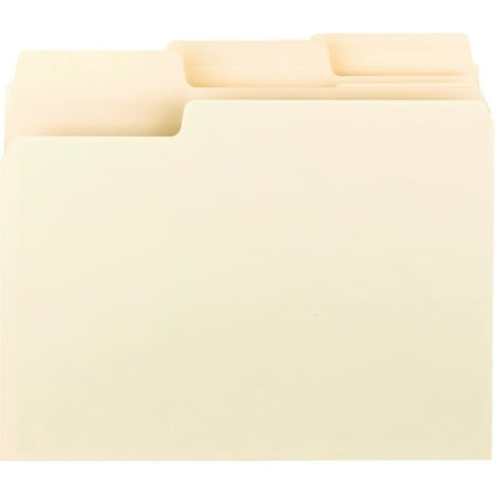 Smead Erasable SuperTab® File Folders, Erasable 1/3-Cut Tabs, Letter, Manila, 24 per Pack (10380)