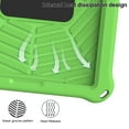 thumbnail image 6 of Kids Friednly Case for iPad 9th/8th/7th Generation 10.2 inch, EVA Foam Shoulder Strap Shockproof Protective Case with Pencil Holder Rotated Handle Bracket Stand Heat Dissipation Cover,Green, 6 of 8
