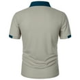thumbnail image 3 of WAVSUF Lapel Polos Men Soft Pique polo Shirt T-Shirt Gray Size XL, 3 of 3