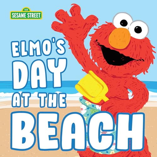 Pre-Owned Elmo's Day at the Beach: A Picture Book of Summer Fun and STEM (Sesame Street Scribbles), 9781728297651, 1728297656, Hardcover,