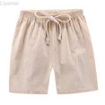 thumbnail image 2 of Liyamei Kids Drawstring Shorts with Loose Fit for Summer Casual School Wear Size 2-10,Beige, 2 of 4