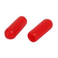 thumbnail image 2 of Tapa de extremo de manguera de goma de 4 mm de diámetro interior, protector de rosca, cubierta roja, 100 piezas, 2 of 3