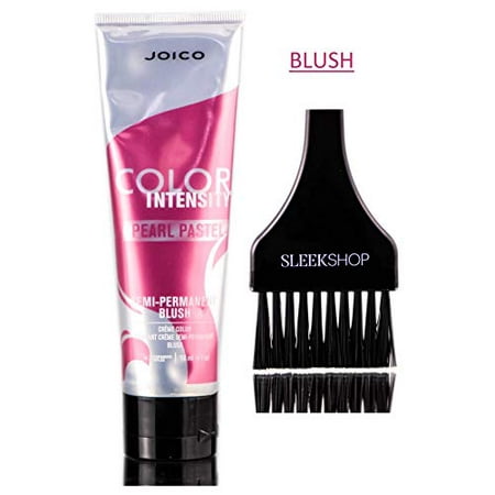 Joico Color Intensity Pearl Pastel Semi-Permanent Creme Hair Color Dye W/ Brush Rose (Best Pastel Hair Dye For Dark Hair)