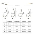 thumbnail image 2 of Lefu 6pcs Carp Fishing Hair Rigs Curved Barb Leader Hooks with Boilie Bait Rig Stops, 2 of 7
