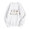 thumbnail image 4 of WEAIXIMIUNG Chandails en Molleton d'Automne Graphiques pour Femmes Quotidien Maison Extérieur Entraînement Manches Longues Col Rond T-Shirt Haut Imprimé Chandail en Molleton Blouse de Rue Mode Urbaine, 4 of 4
