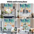 thumbnail image 6 of Swag Curtain Valances Boho Summer Beach Swag Valances for Kitchen Windows Mount Coconut Tree Bohemian Short Topper Curtains Valance Tier Pair for Kitchen Bedroom Living Room Bathroom 28"x36", 6 of 8
