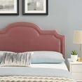 thumbnail image 2 of Modway Belinda Performance Velvet King/California King Headboard in Dusty Rose, 2 of 9